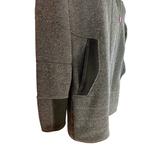 EUC, Title Nine Women’s Sz M Long Sleeve Zip Up Tweed Coat - Picture 11 of 16